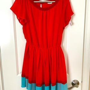 Color block dress, large